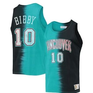 Mitchell & Ness NBA Vancouver Grizzlies #10 Mike‎ Bibby Tie Dye Tank Men's Sz M